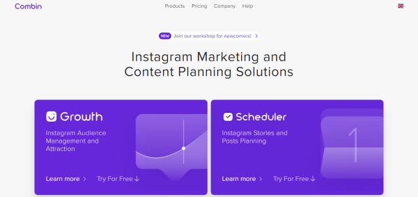 Combin — лучший инструмент для роста в Instagram