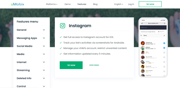 UMobix - Os melhores aplicativos espiões do Instagram