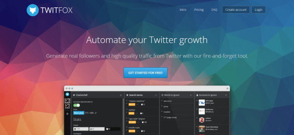 Twitfox - أفضل المعجبين تلقائيًا على Twitter