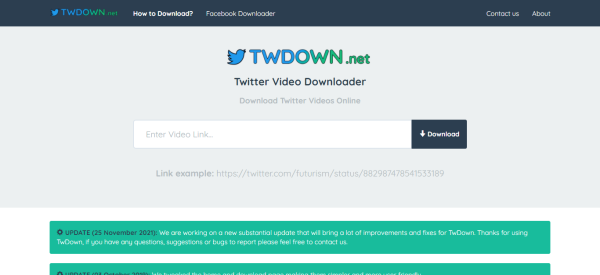 TWDOWN.net - Загрузчики видео с Твиттера