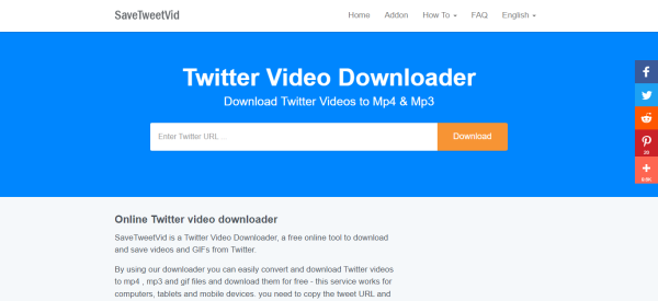 SaveTweetVid - Twitter-Video-Downloader