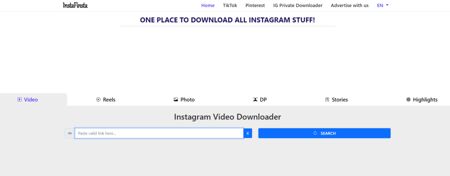 InstaFinsta - Instagram Video Downloader