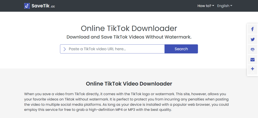 Savetik - Descargador de videos de TikTok