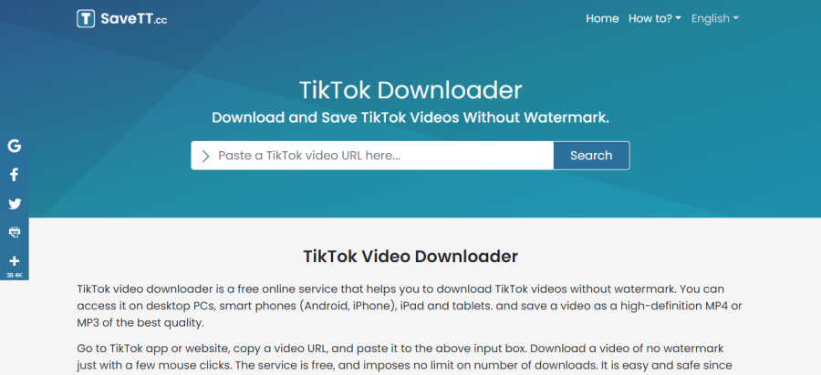 Savett - Descargador de videos de TikTok