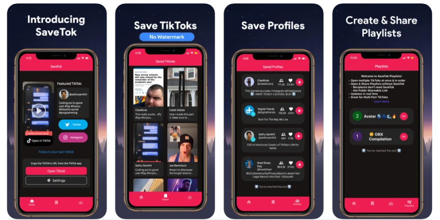 SaveTok - Descargador de videos de TikTok