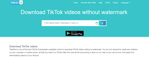 ZZTIK - Descargador de videos de TikTok