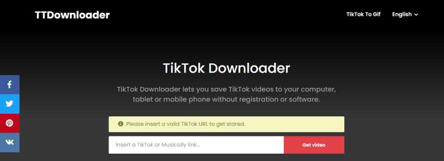 TTDownloader - Pengunduh video TikTok