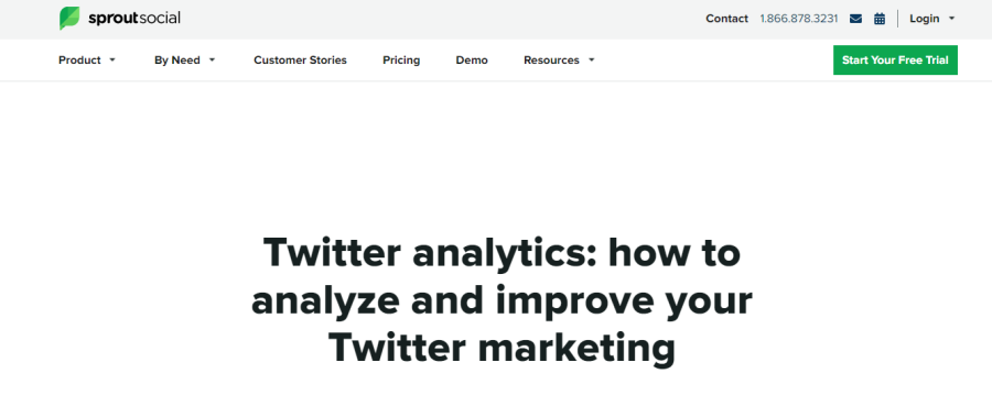 Sprout Social - Twitter-Analysetools