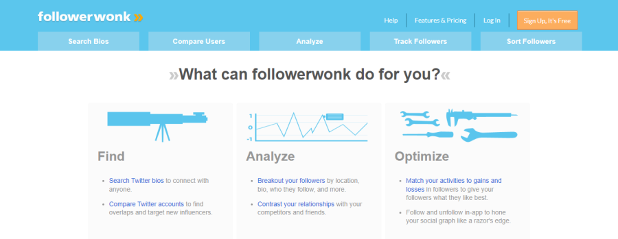 FollowerWonk - outils d'analyse Twitter