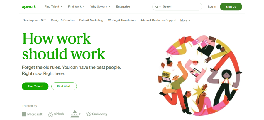 Upwork - alternativas ao Fiverr