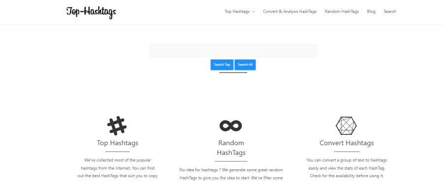 Top Hashtags - Generador de hashtags de Instagram