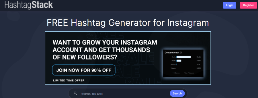 HashtagStack - Generatore di hashtag di Instagram