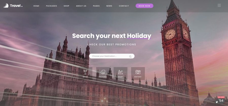 Love Travel miglior tema wordpress