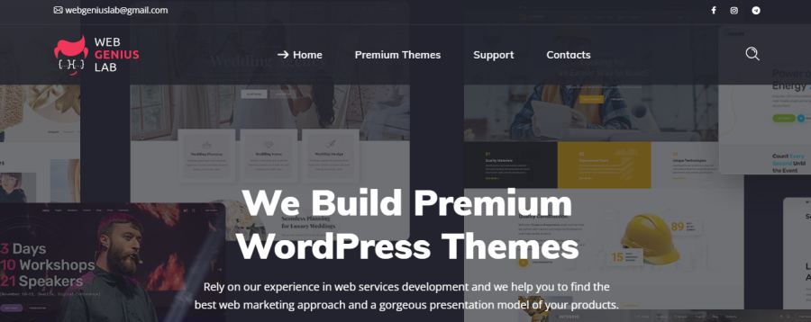 WebGeniusLab - Tema perjalanan WordPress