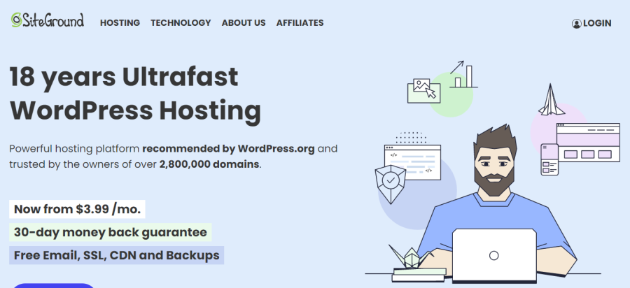 SiteGround - Hosting web WordPress