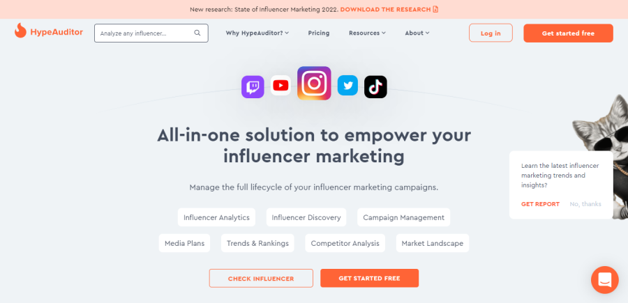 Hype Auditor – Interaktionsrate Instagram