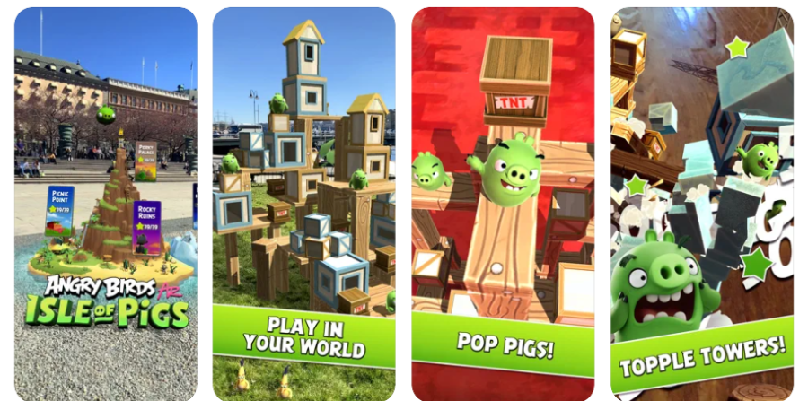 Angry Birds AR: Insel der Schweine