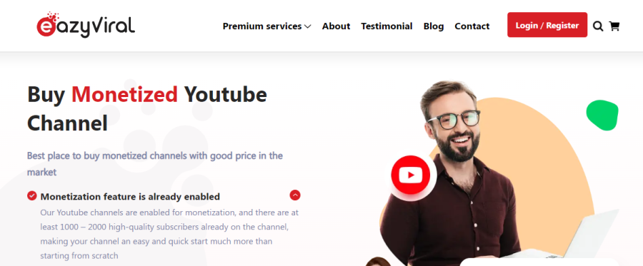 EazyViral-YouTubeチャンネルを購入する
