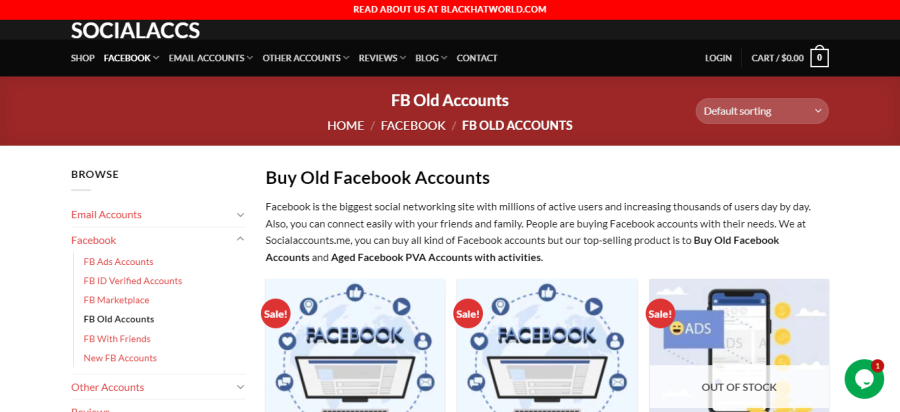 ACCS الاجتماعية - شراء حساب Facebook