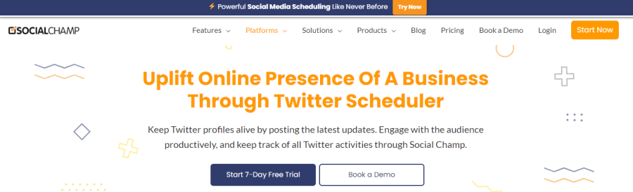 SocialChamp - alat penjadwal twitter