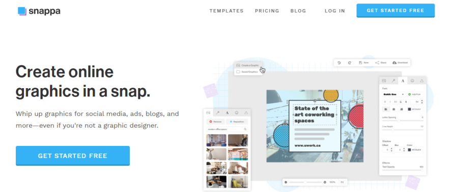 Snappa - 像 canva 這樣的網站