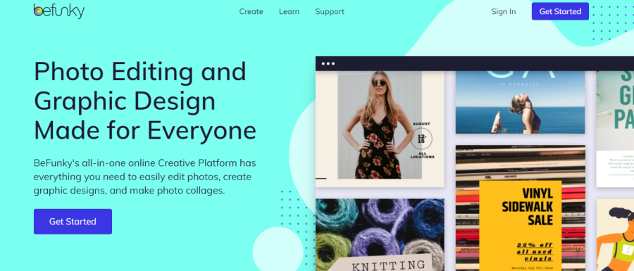 BeFunky - 像 canva 這樣的網站