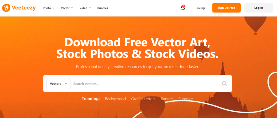 Vecteezy - مواقع مثل freepik