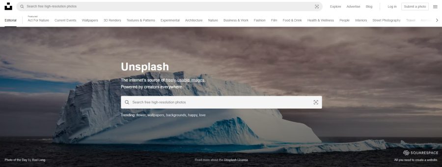 Unsplash - مواقع مثل freepik