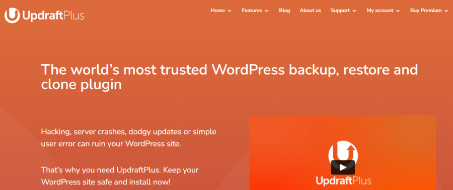 Updraft plus - cele mai bune pluginuri wordpress