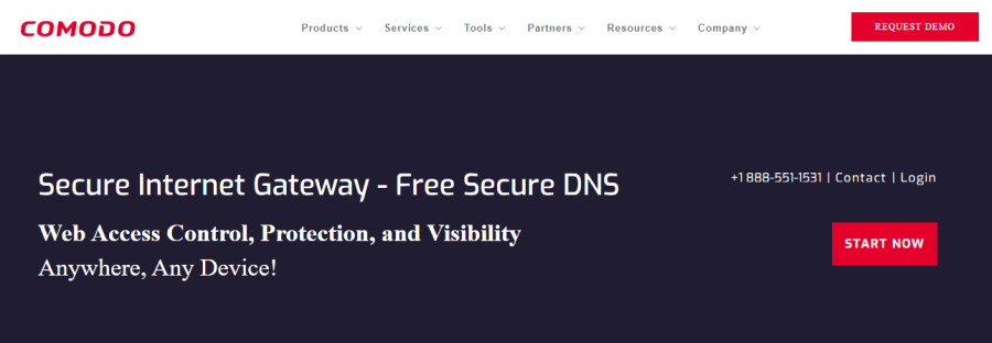 Comodo безопасный DNS