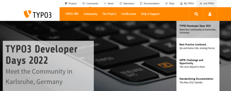 TYPO3 - Alternativa WordPress