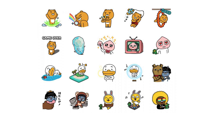 Emoticons Kakao în Coreea de Sud pentru KakaoTalk | Inquivix