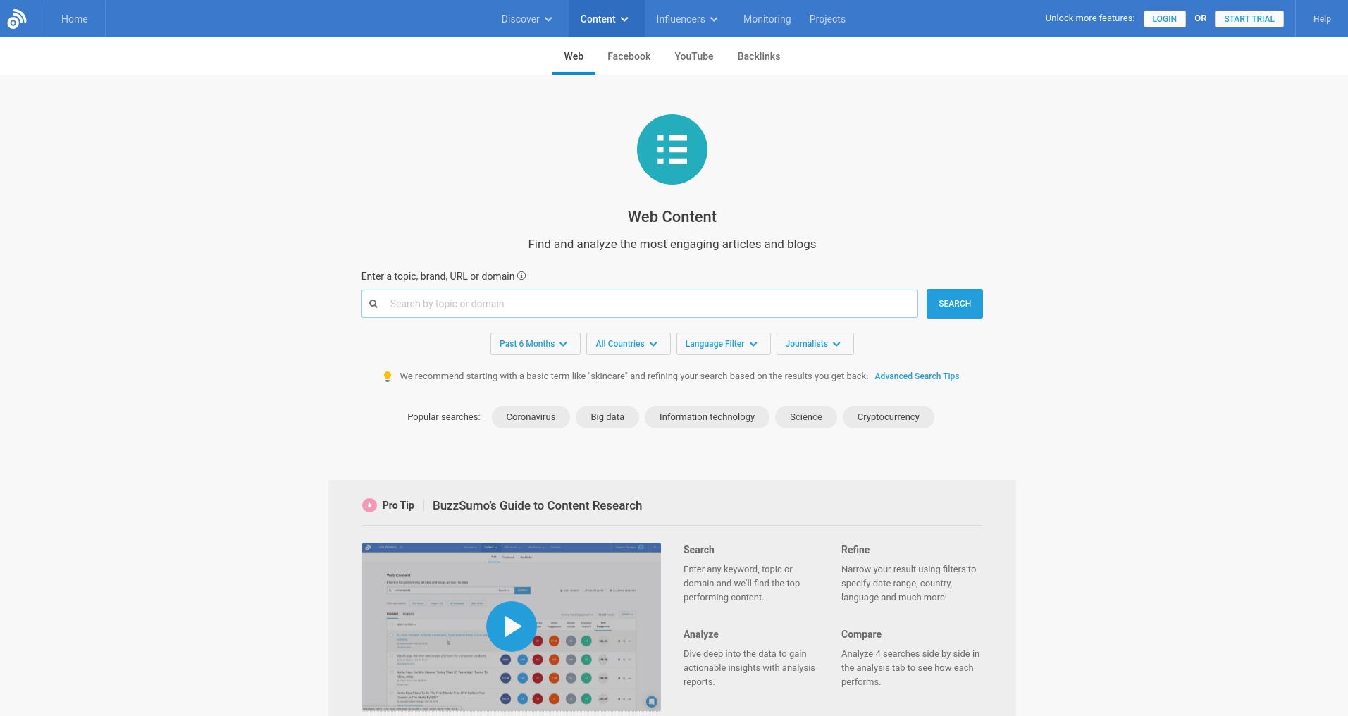 Buzzsumo - Narzędzie #13