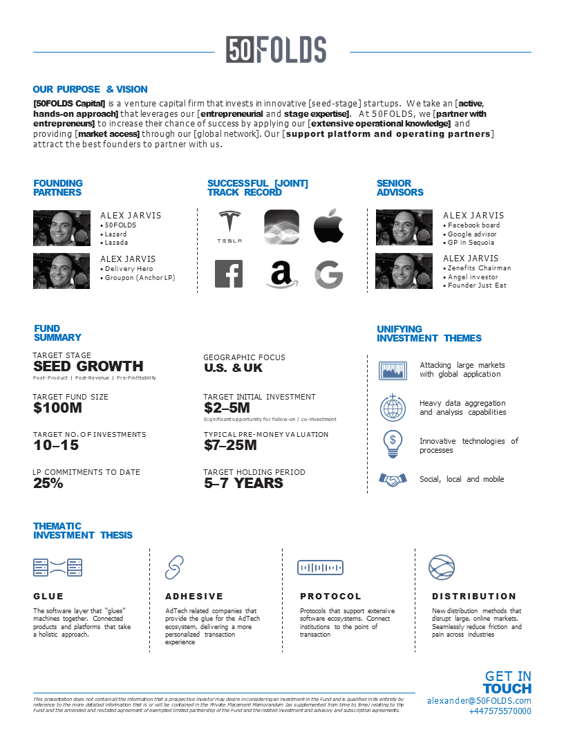 Beispiel für einen Investor-One-Pager