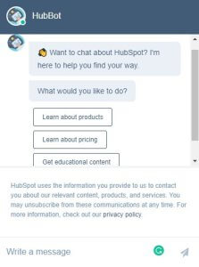 Chatbot Hubspot