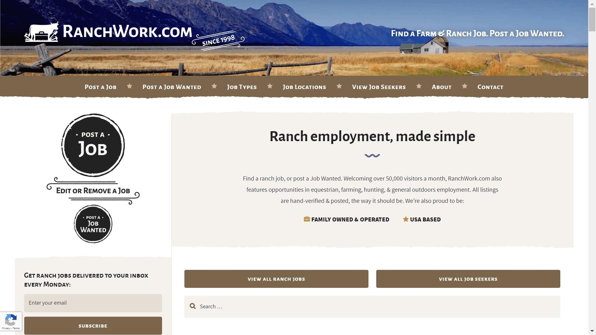 RanchWork, tablica ogłoszeń o pracę na farmie