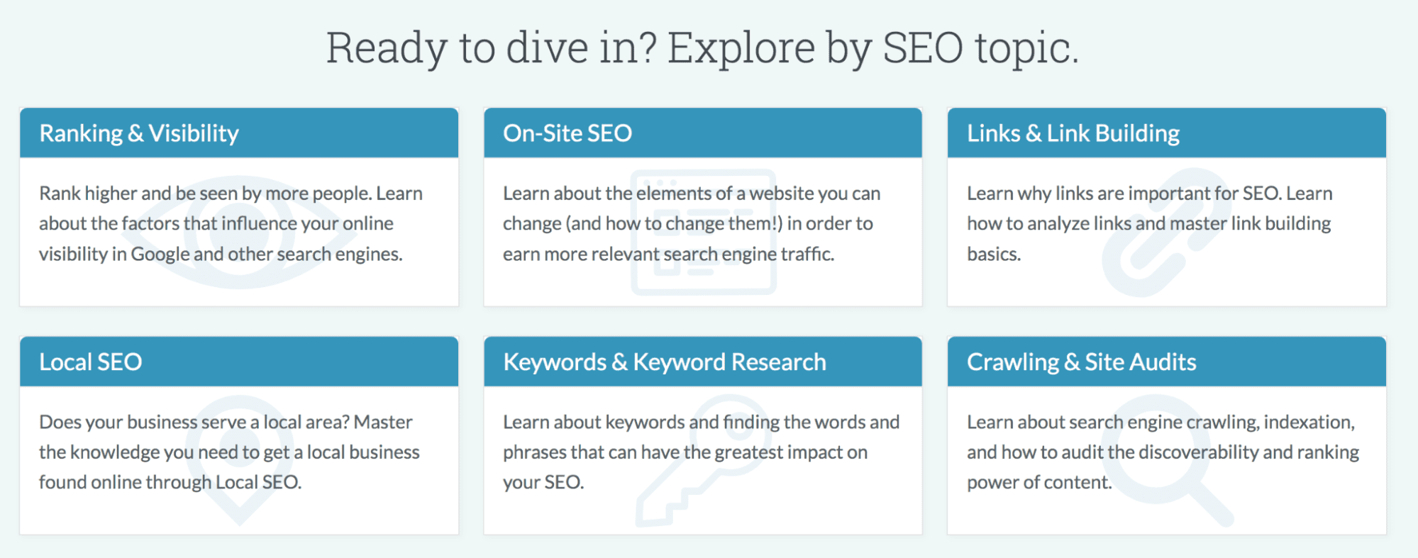 ศูนย์การเรียนรู้ SEO ของ Moz