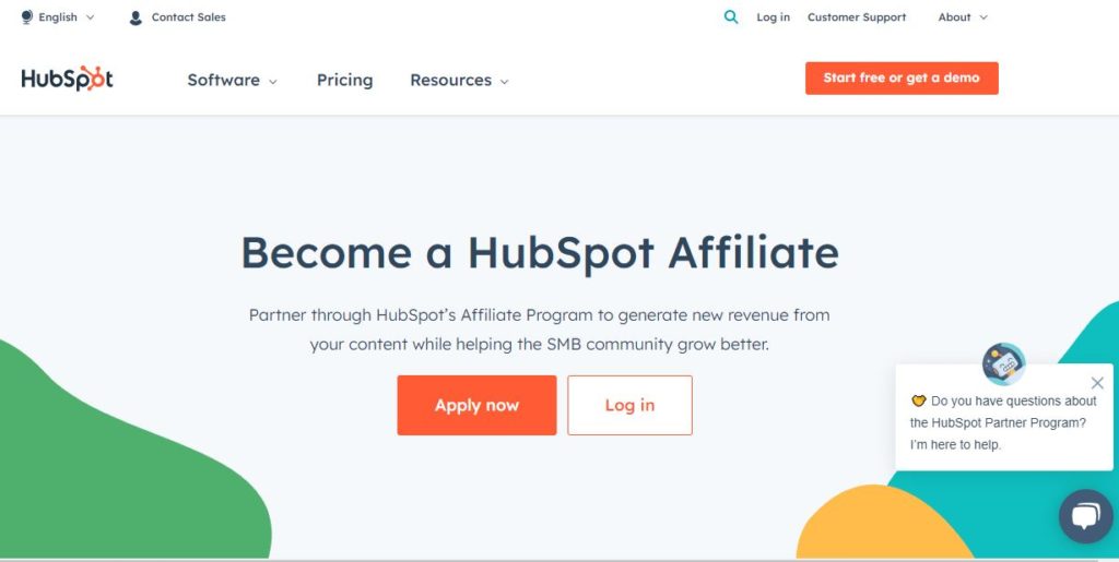 Los mejores programas de afiliados de SaaS HubSpot