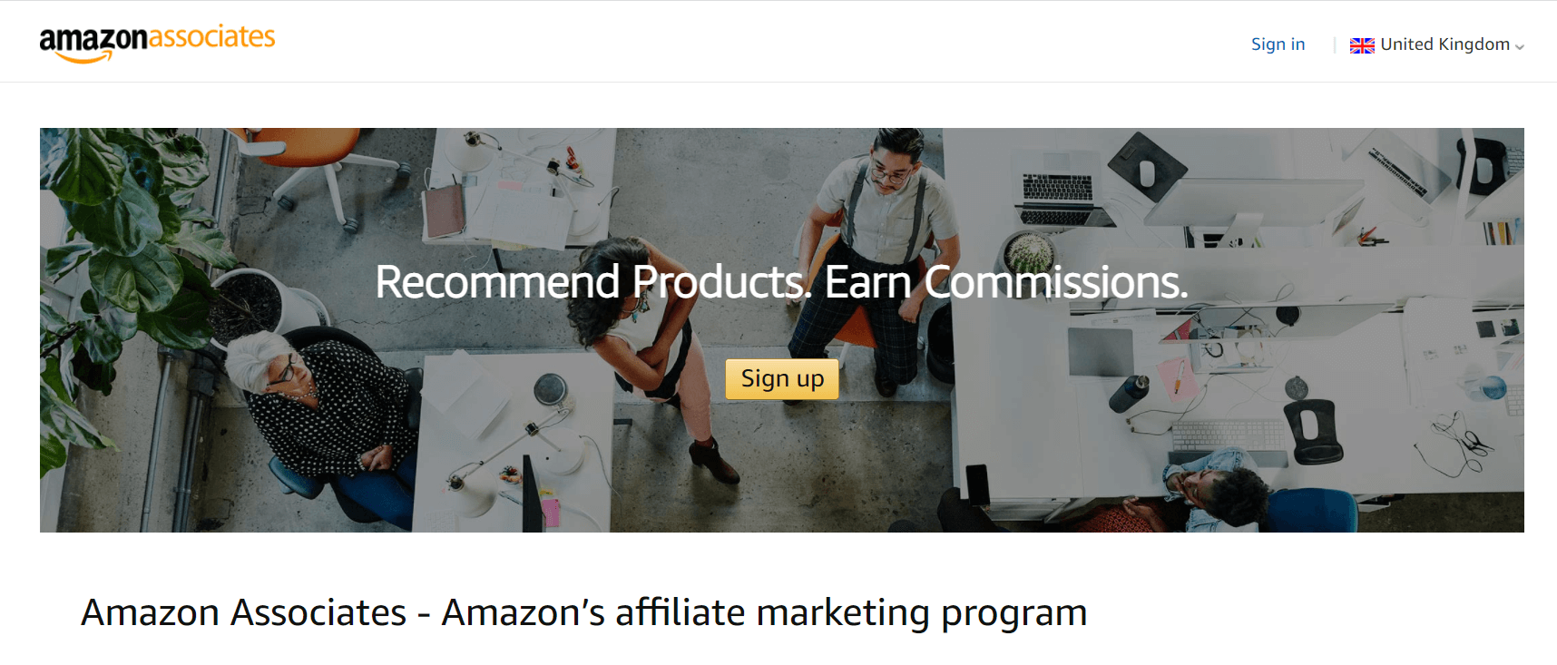 Панель инструментов Amazon Associates