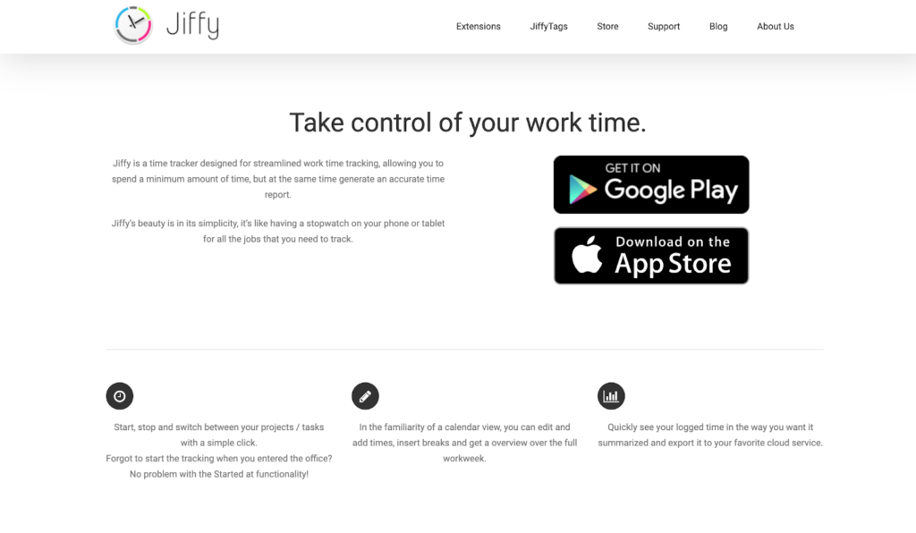 適用於 Android 主頁的 jiffy 時間跟踪應用程序