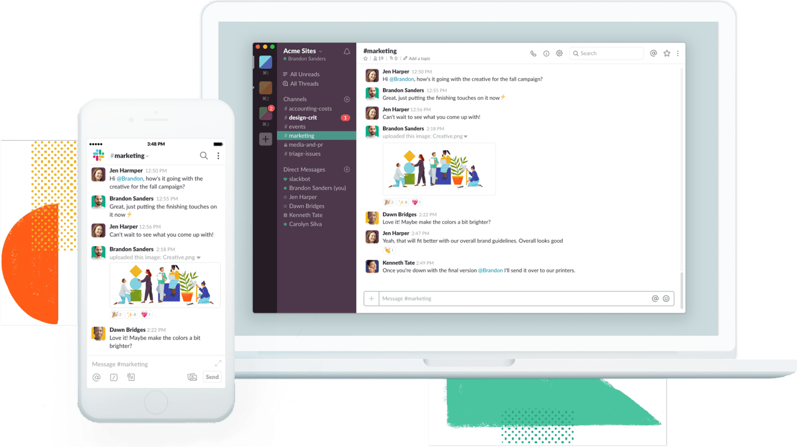 slack communication tools user interface