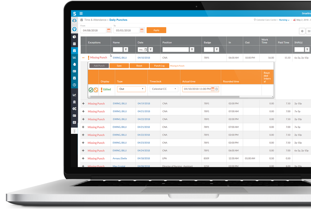 Antarmuka penjadwalan SmartLinx