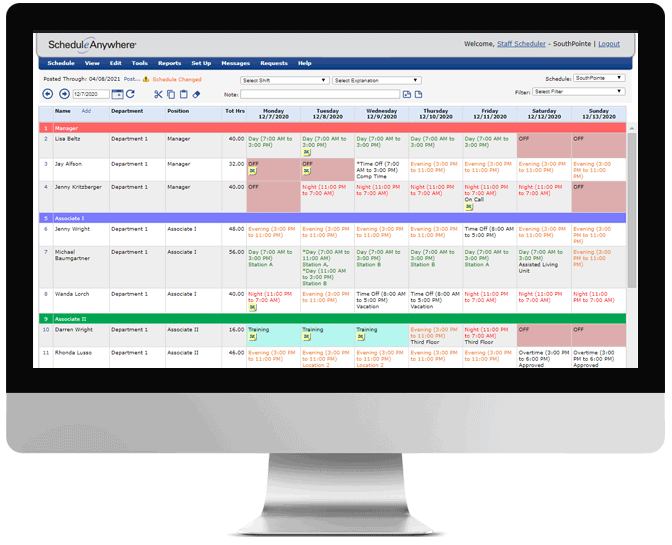 Perangkat lunak penjadwalan ScheduleAnywhere