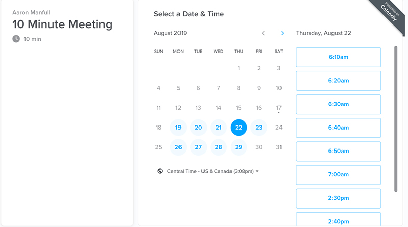 Pembuat Jadwal Kerja Calendly