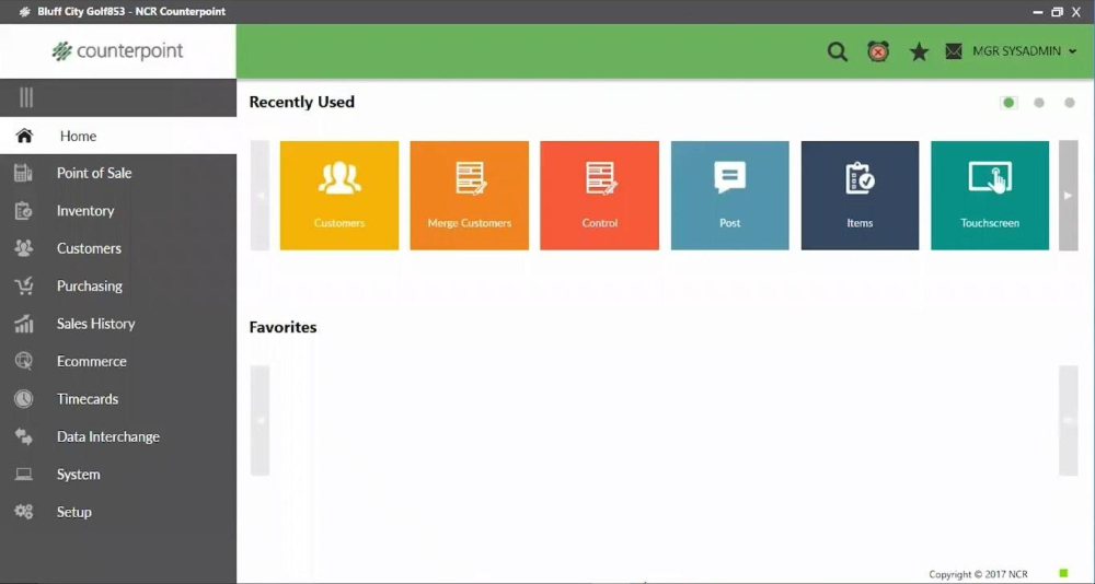 ncr counterpoint retail employee app user interface