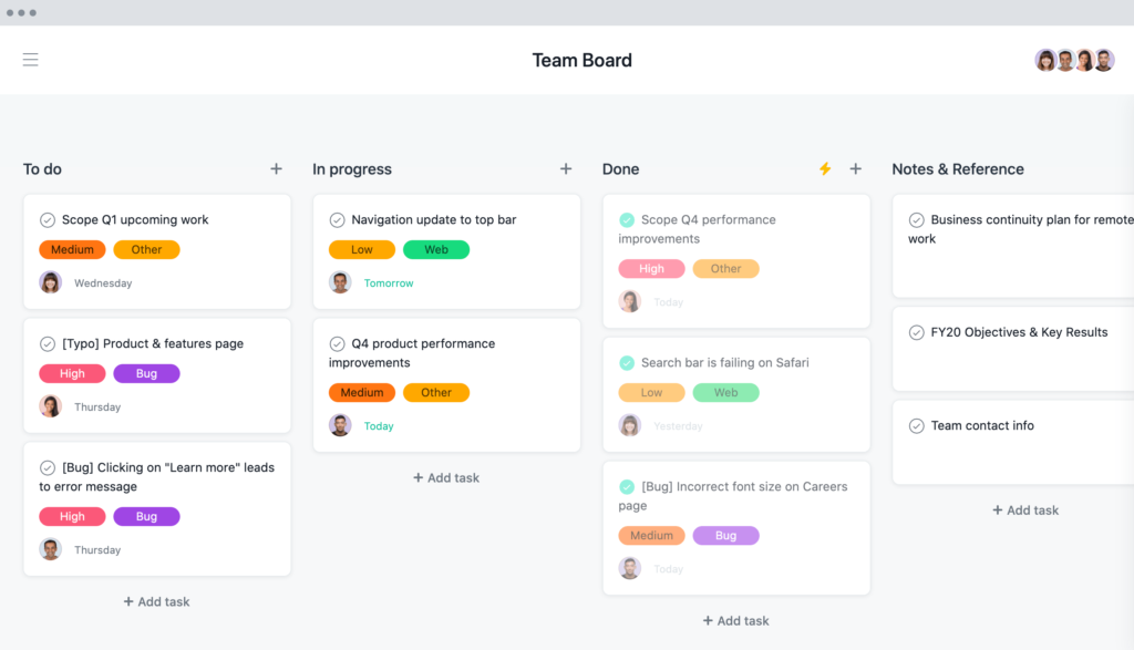 asana to-do list software app