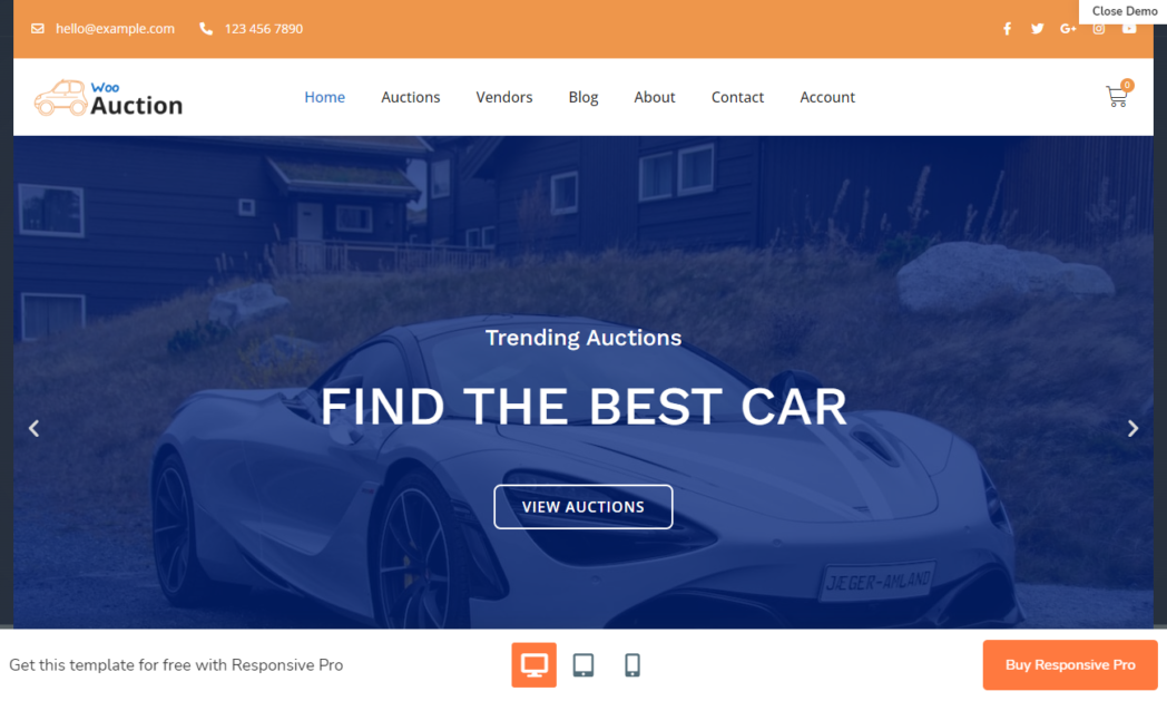 WooAuction WooCommerce Theme