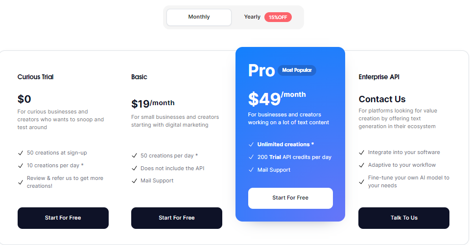 text-cortex-pricing-plans