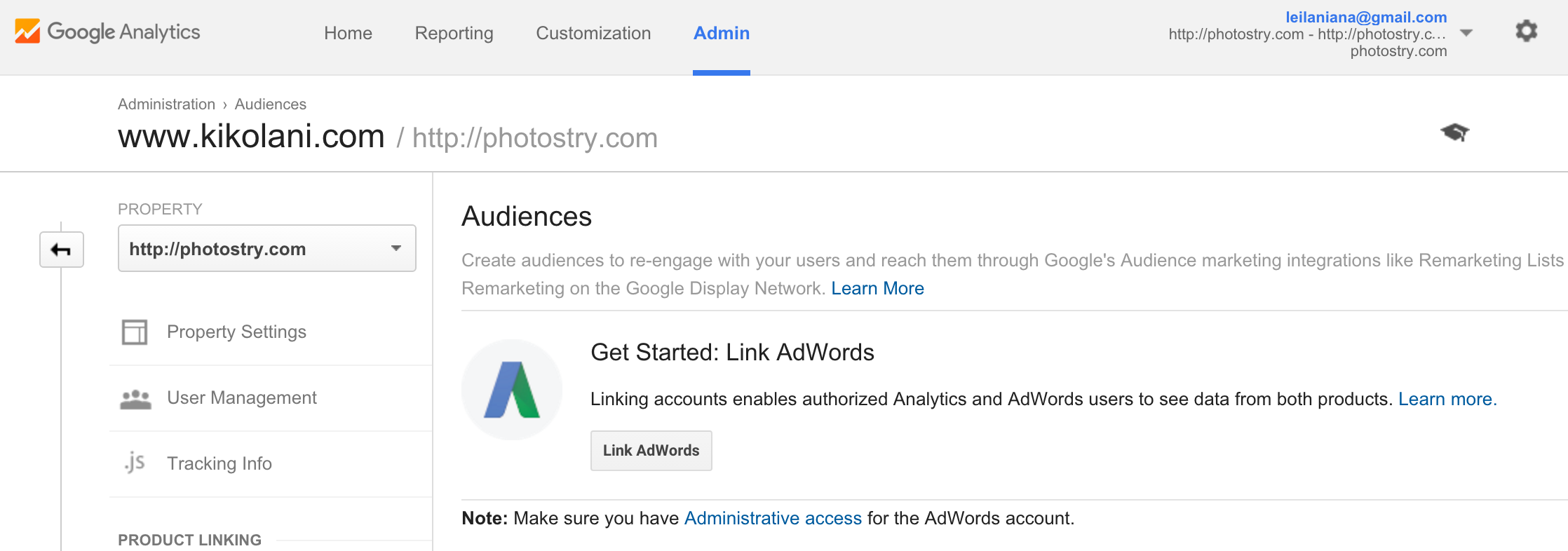 Google Adwords-Screenshot