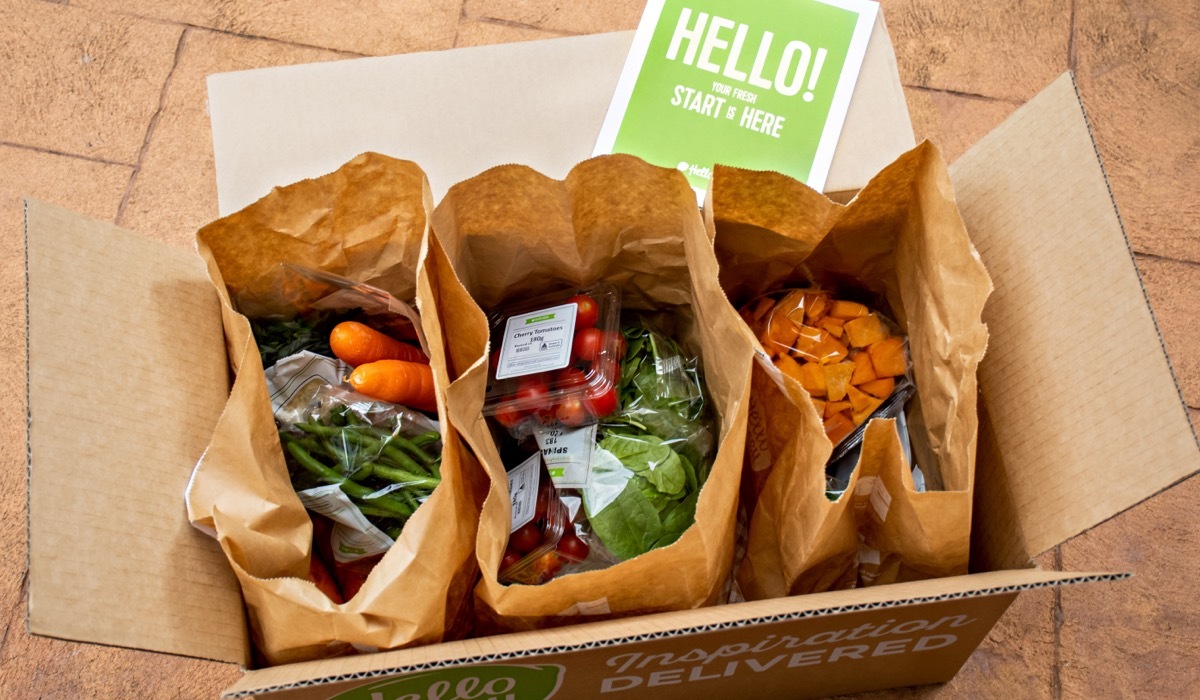 Коробка подписки на еду Hello Fresh